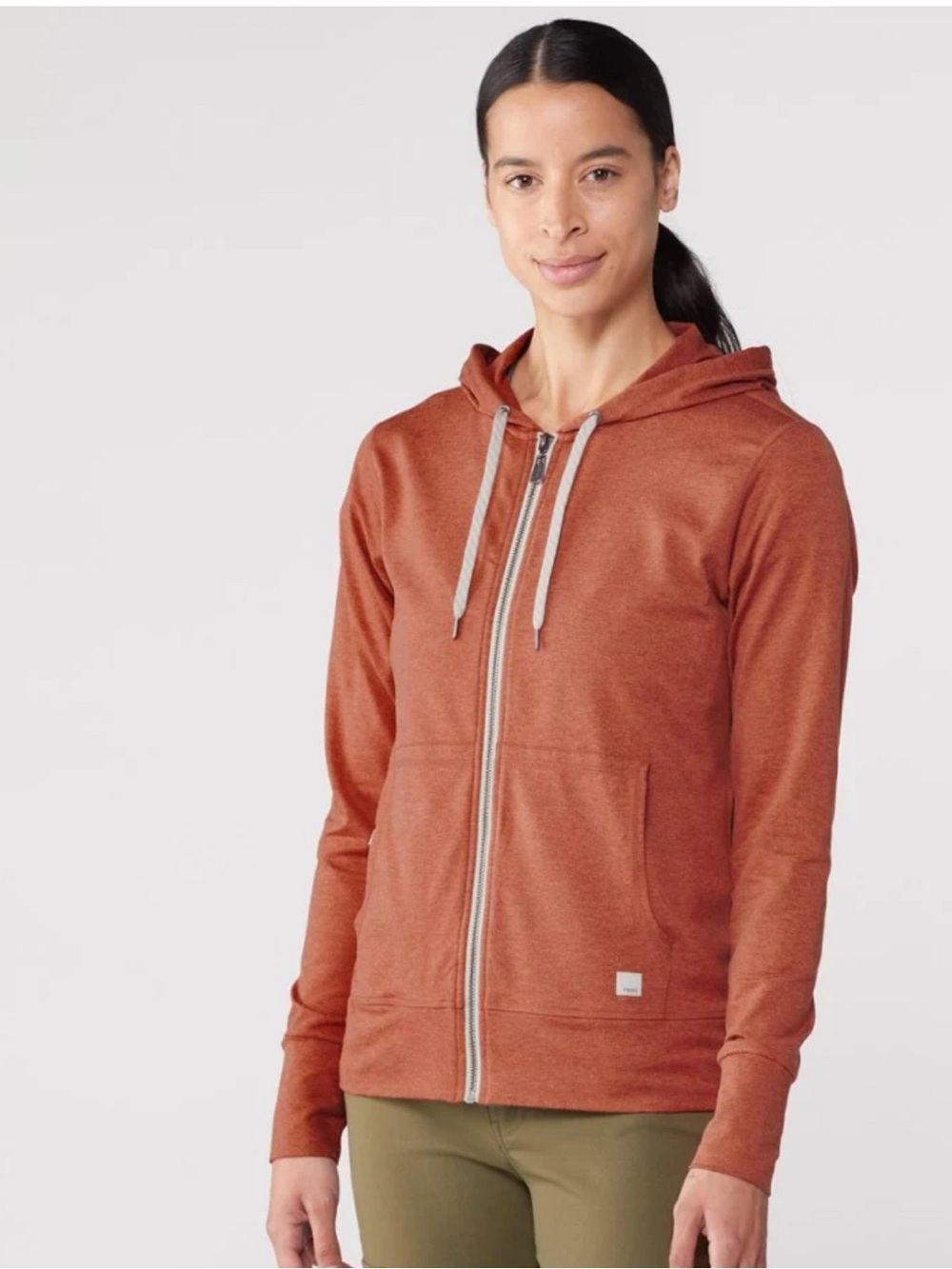 Vuori HALO PERFORMANCE HOODIE in Cinnamon Heather